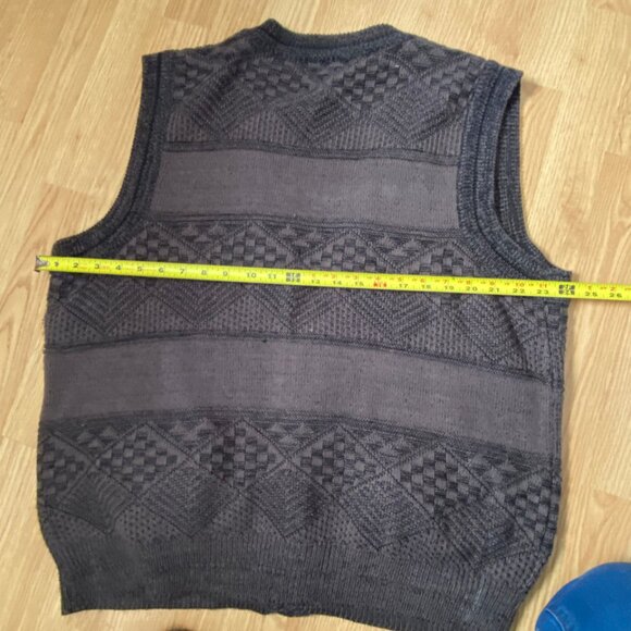 Vintage Chapel Hill Cotton Club Cotton Knit Sweater Vest Men's Size Large - Picture 8 of 10